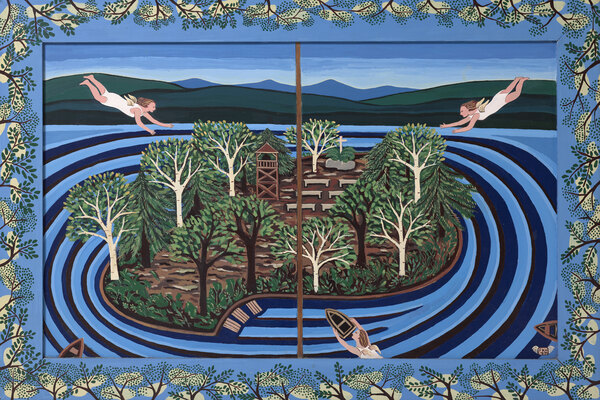 Frances Hamilton Archive oil on panel construction