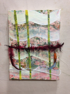 David Greenstein Works - 2013 to present o/c, feathers, wire, mylar