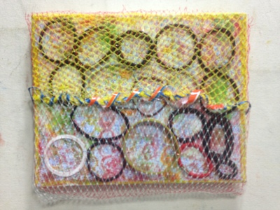 David Greenstein Works - 2013 to present o/c, hair bands, plastic, mesh