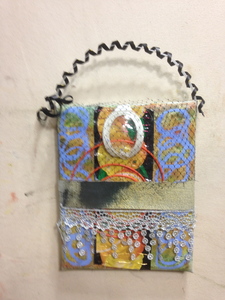 David Greenstein Works - 2013 to present o/c, plastic eye patch, mesh, plastic, shawl hem