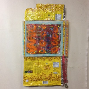David Greenstein Works - 2013 to present oil on paper, food wrapping, oil on mylar, jewelry, ribbon, rope 
