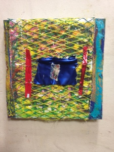 David Greenstein Works - 2013 to present o/c, plastic packaging, wire, foil