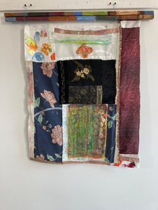 David Greenstein Works - 2013 to present o/c,fabric, acrylic on canvas, paper and wood, oil on bubble wrap, wire, thread 