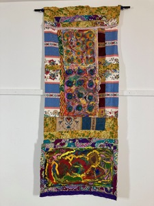 David Greenstein Works - 2013 to present o/c, fabric, thread, curtain rod, scrunchies