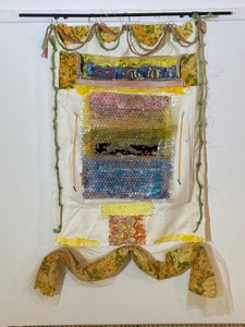 David Greenstein Works - 2013 to present o/c, oil on bubblewrap, fabric, cord, mesh, string, wire, curtain rod