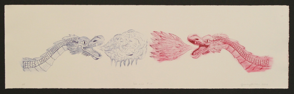 Ginny Parker Animals & Landscape drypoint