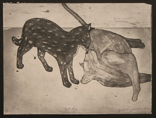 Ginny Parker Animals & Landscape aquatint