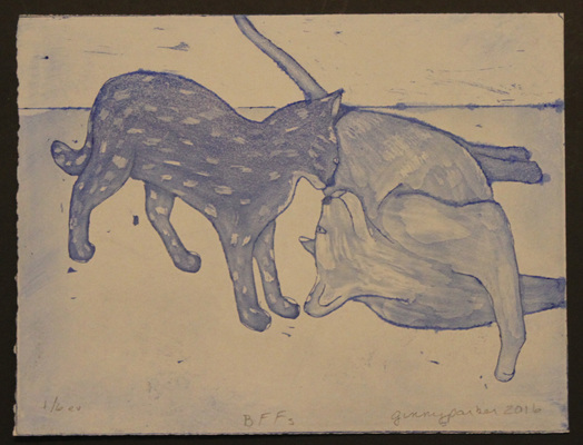 Ginny Parker Animals & Landscape aquatint