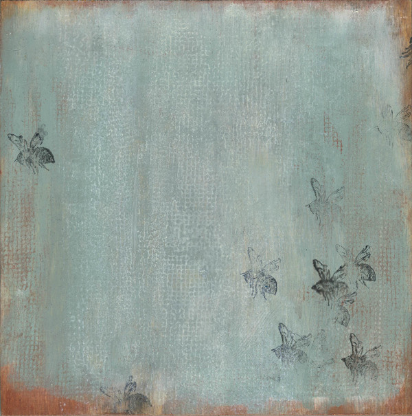 Heather Goodman Bees oil on wood panel