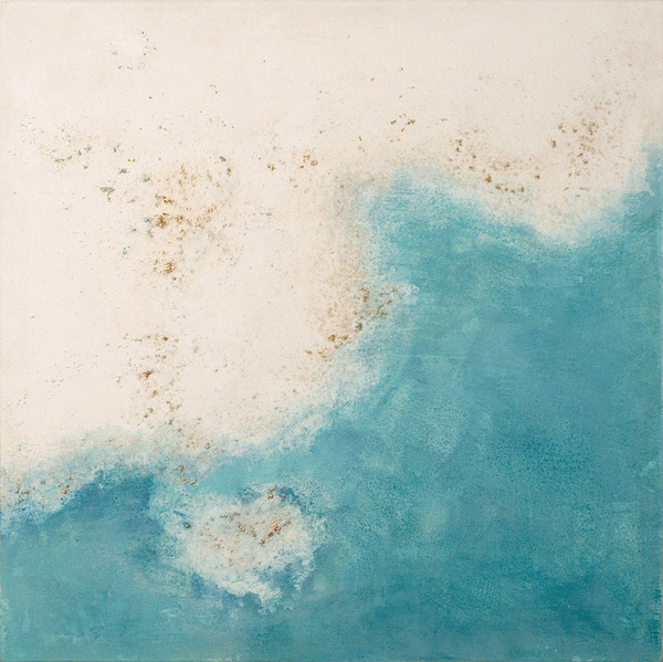 Heather Goodman Salt Paintings oil and salt on paper mounted on wood panel