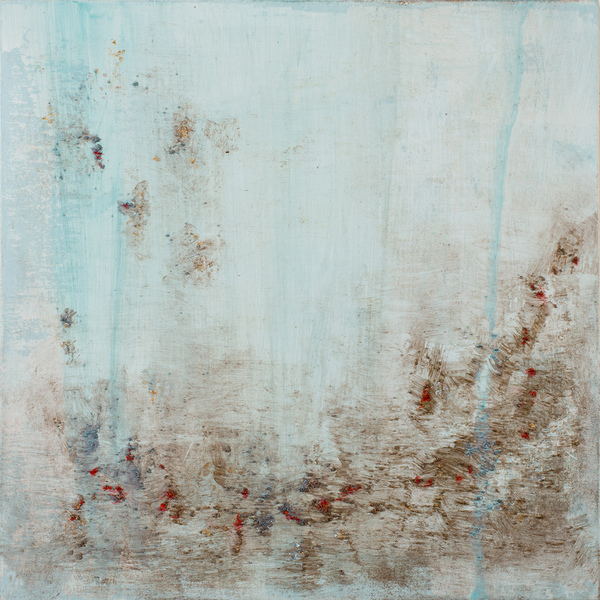 Heather Goodman Salt Paintings oil and salt on paper mounted on wood panel