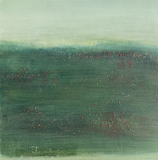 Heather Goodman Memory Landsapes oil and salt on paper mounted on wood panel