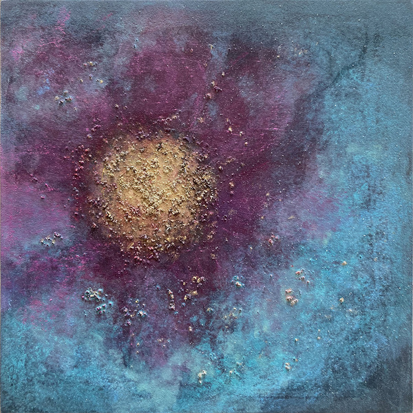 Heather Goodman New Work oil and salt on paper mounted on wood panel