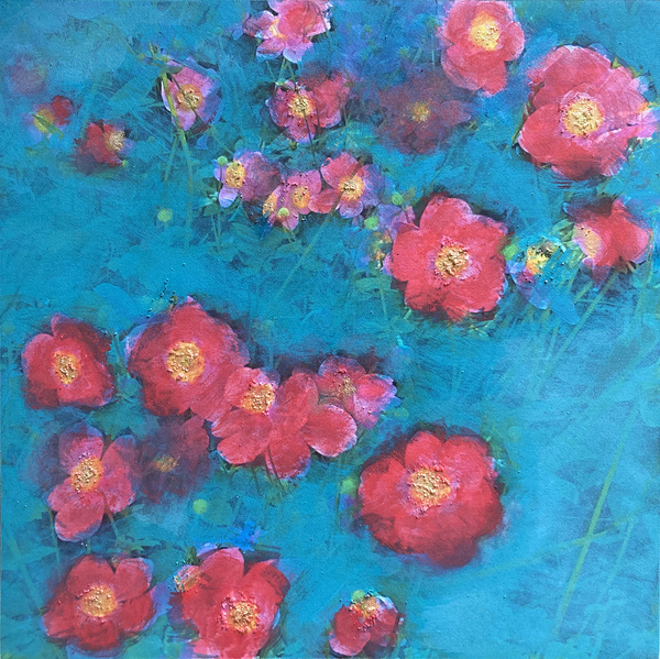 Heather Goodman New Work oil and salt on paper mounted on wood panel