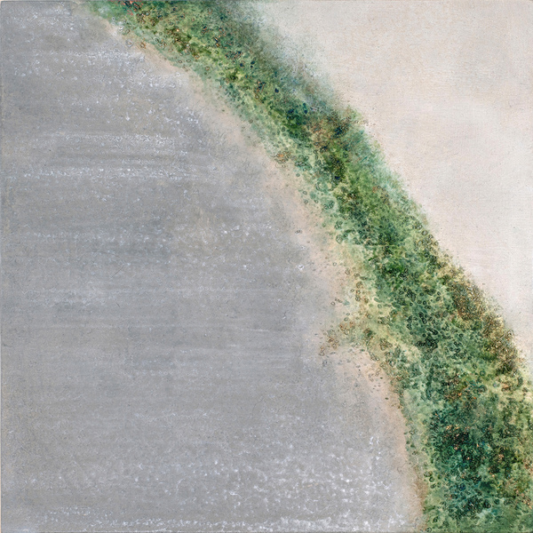 Heather Goodman Salt Paintings oil and salt on paper mounted on wood panel