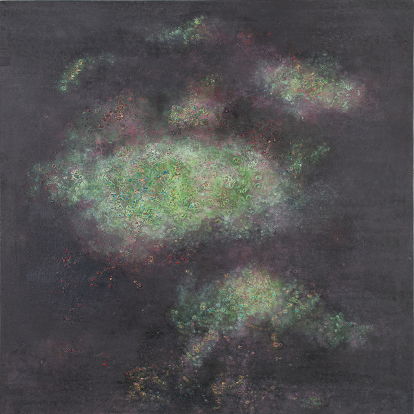 Heather Goodman New Work oil and salt on paper mounted on wood panel