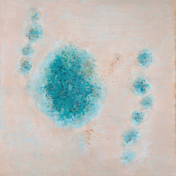 Heather Goodman New Work oil and salt on paper mounted on wood panel