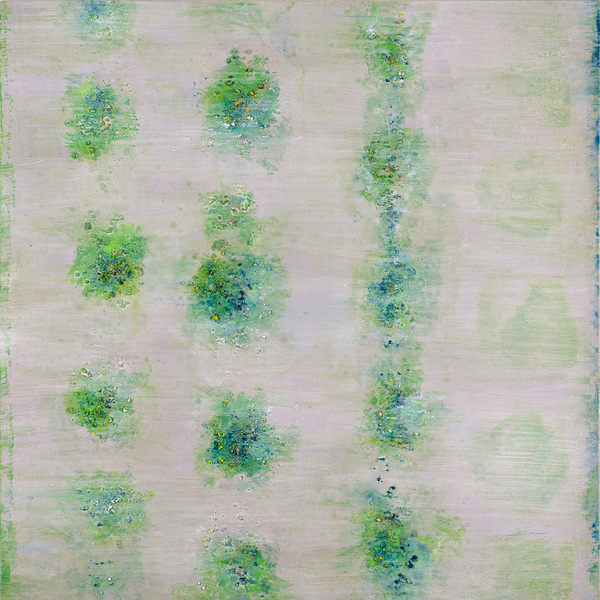 Heather Goodman New Work oil and salt on paper mounted on wood panel