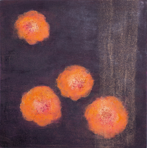 Heather Goodman New Work oil and salt on paper mounted on wood panel