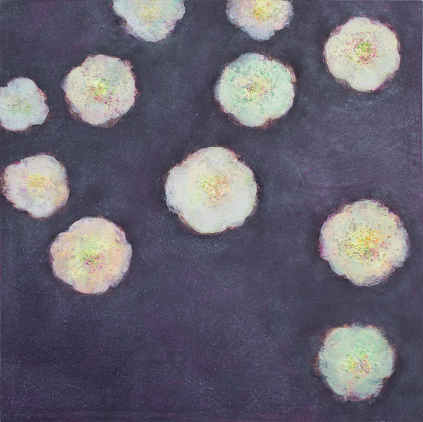 Heather Goodman New Work oil and salt on paper mounted on wood panel