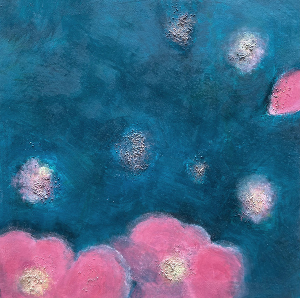 Heather Goodman New Work oil and salt on paper mounted on wood panel