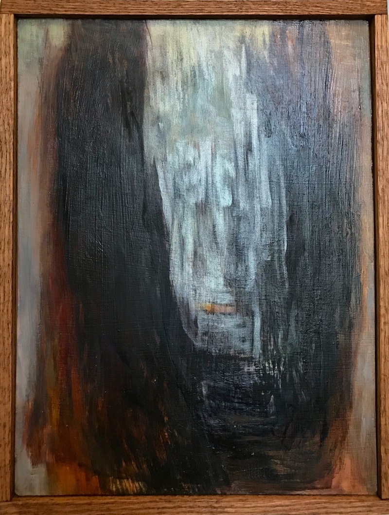 Heidi Yockey In The Bardo Oil on wood panel