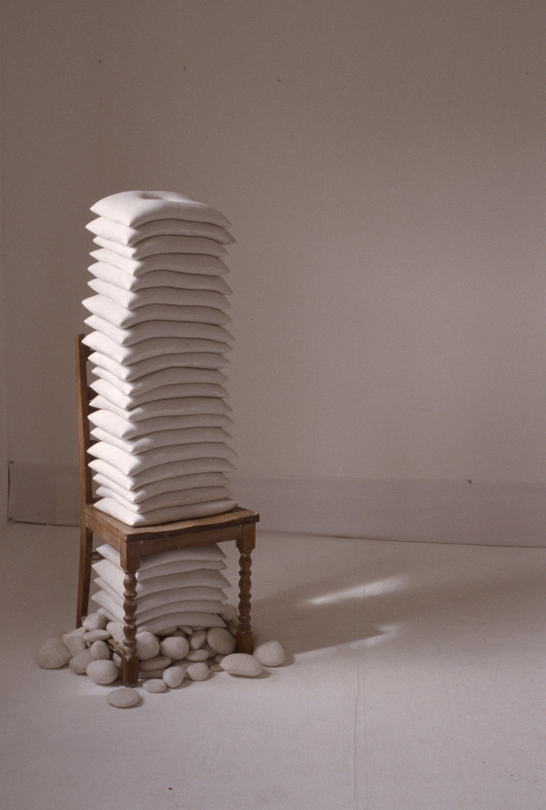 Janice Redman: Sculptor 2000 Sand, cotton, wood, wool, rocks