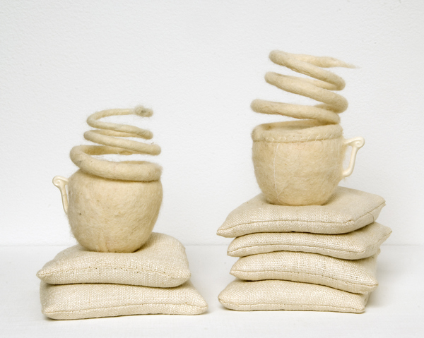 Janice Redman: Sculptor 2014 Sand, linen, wool, ceramic
