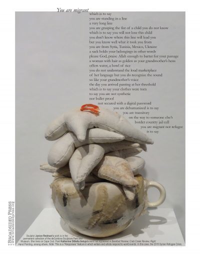 Janice Redman: Sculptor  published collaborations Poem by Katherine DiBella Seluja, written in response to the sculpture