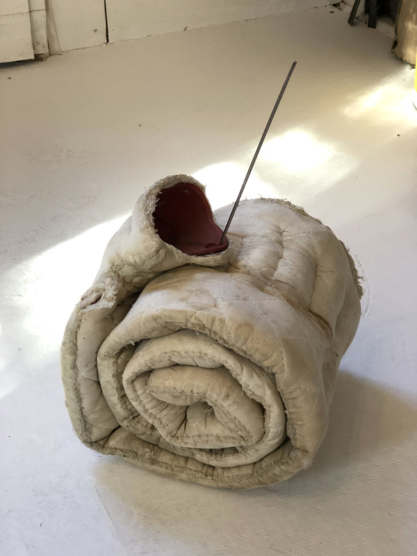 Janice Redman: Sculptor 2020 cotton, rubber, metal, wax