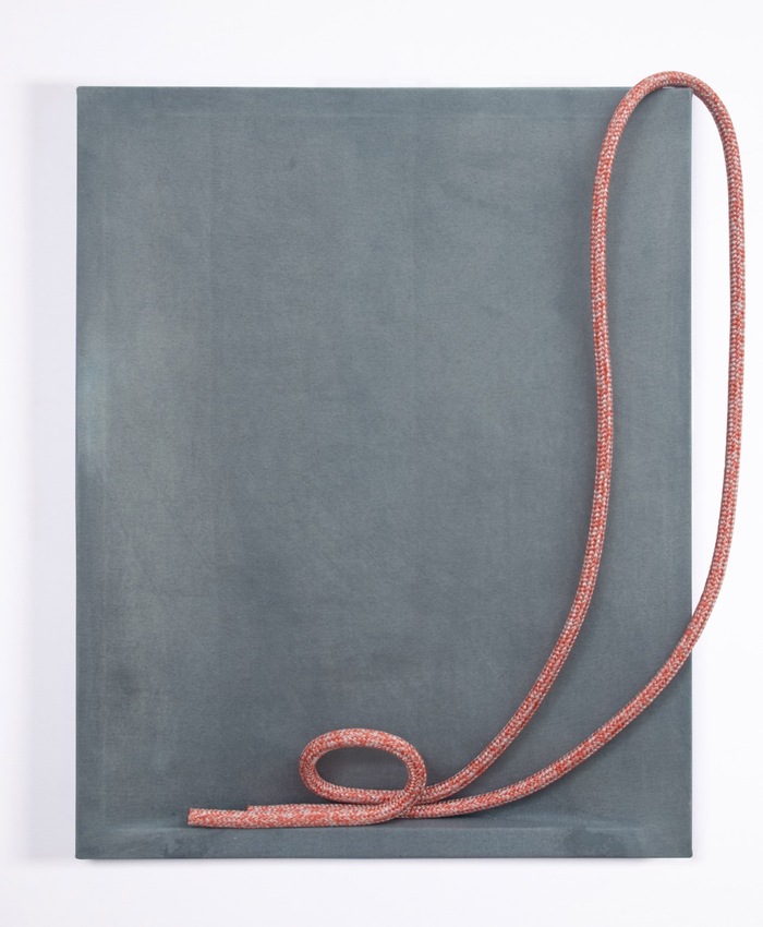 jesse robinson Object-Paintings PVA, pigments and rope on canvas  