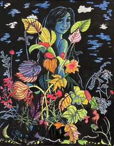 Jill Slaymaker Works on Paper gouache, India ink, graphite on graph paper
