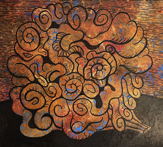 Jill Slaymaker Works on paper  acrylic and India ink on paper