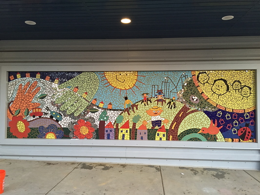 Juan-Carlos Perez Community/Murals mosaic: tiles & mirrors