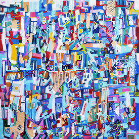 KAREN L KIRSHNER Complex Abstracts 38 x 38 inches