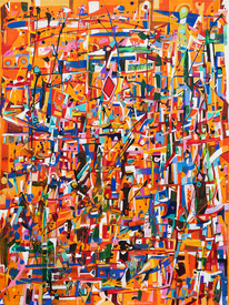 KAREN L KIRSHNER Complex Abstracts Acrylic on canvas