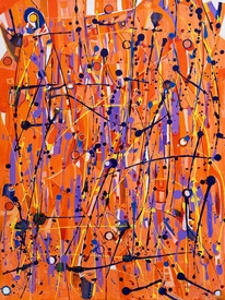 KAREN L KIRSHNER Complex Abstracts Acrylic on canvas