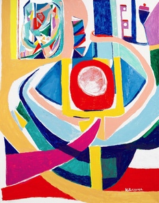 KAREN L KIRSHNER Pop/Surrealistic Abstracts Acrylic on canvas