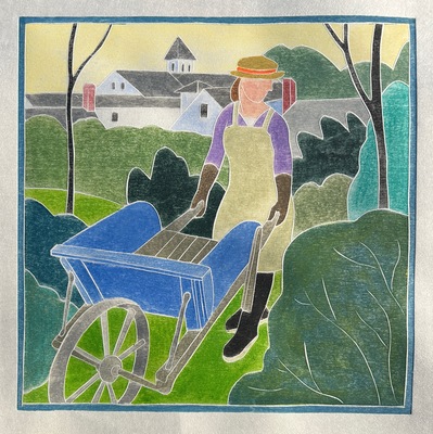 Kate Hanlon White Line Woodcuts 