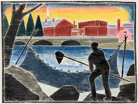 Kate Hanlon White Line Woodcuts 