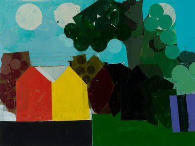 KEN KEWLEY Invented Landscapes 2015-2016 acrylic on wood panel