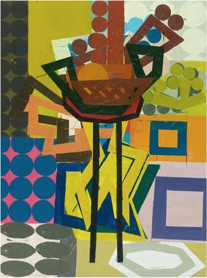 KEN KEWLEY Invented Bouquets 2015-2016 acrylic on wood panel