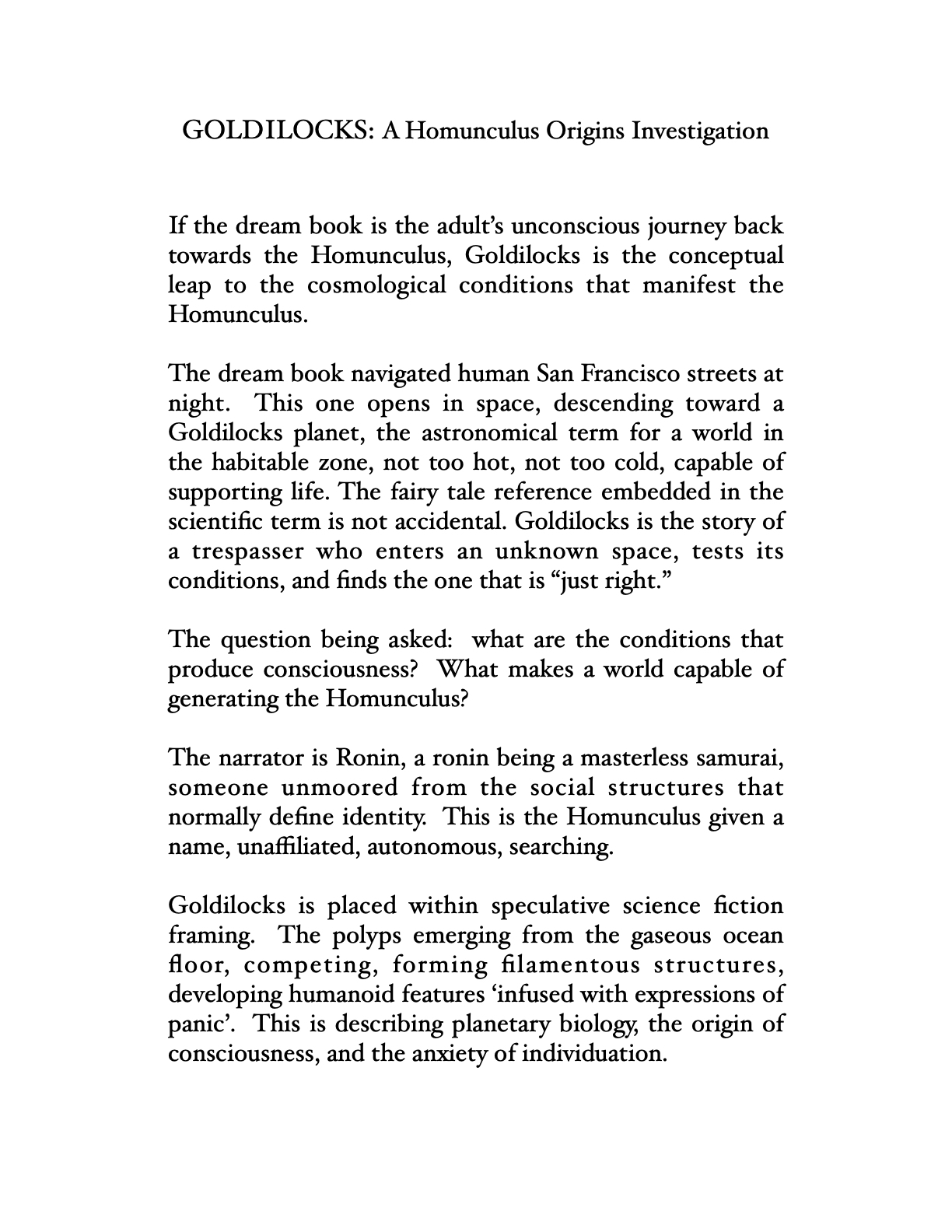  Homunculus Introduction 