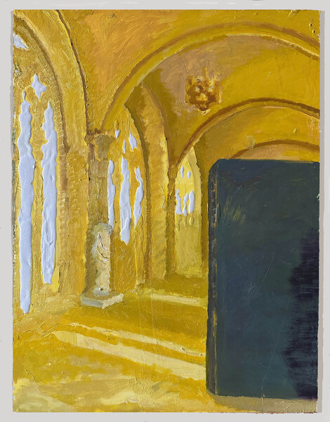 Laura Greengold Feels- Current work Oil and True Gesson on Panel