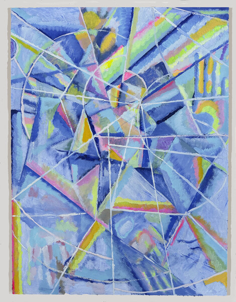 Laura Greengold Feels- Current work Oil and True Gesson on Panel