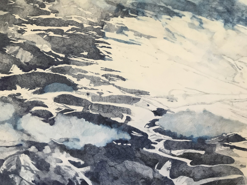 LAURA HEXNER Ice colored pencil on paper