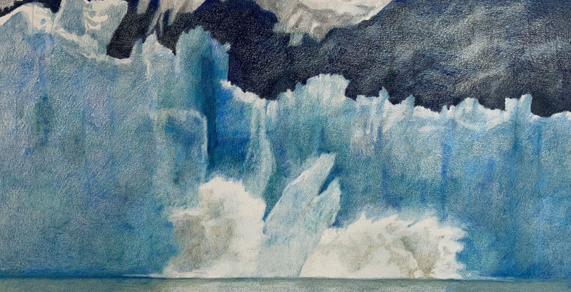 LAURA HEXNER Ice colored pencil on paper