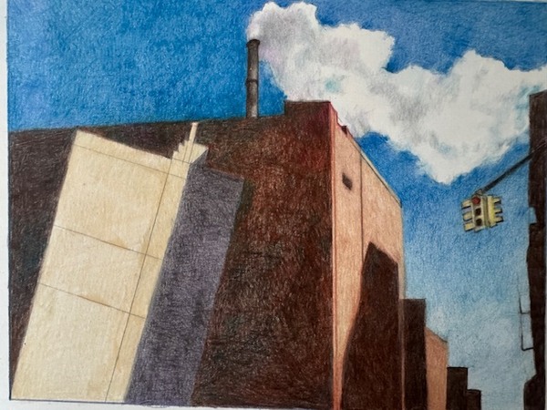 LAURA HEXNER Crossings Colored pencil on paper