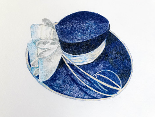 LAURA HEXNER Hats colored pencil on paper