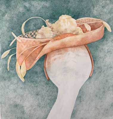 LAURA HEXNER Hats colored pencil on paper